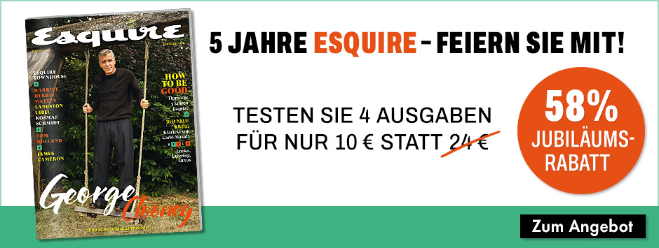 Esquire  Jahresabo - 4 Ausgaben für 10 Euro