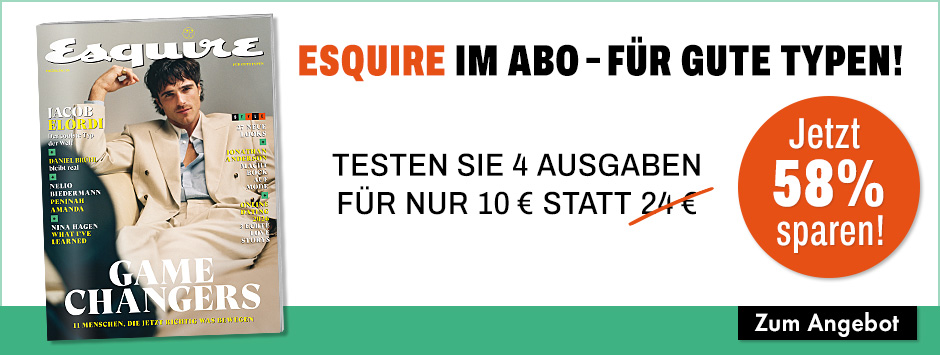 Esquire  Jahresabo - 4 Ausgaben für 10 Euro