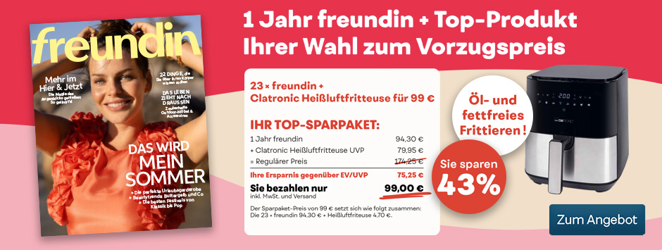freundin - 1 Jahr freundin + Top Produkt