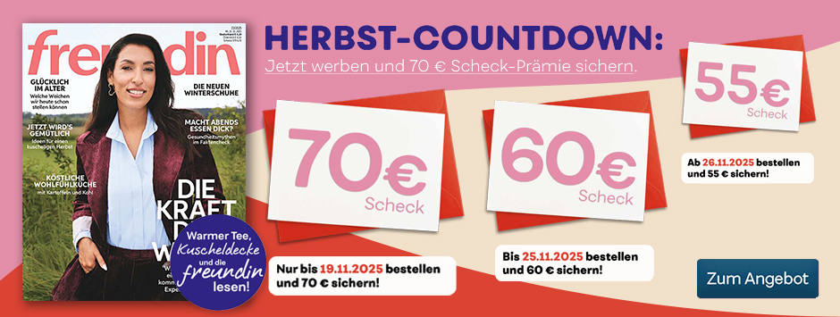 freundin LWL Herbst Countdown 70 Euro V-Scheck