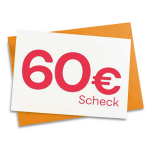 60 € Verrechnungsscheck 